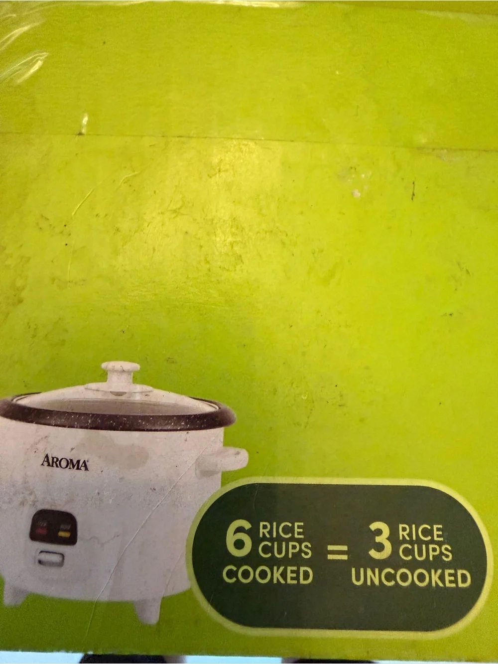 Aroma Home White and Black Rice & Grain Cooker